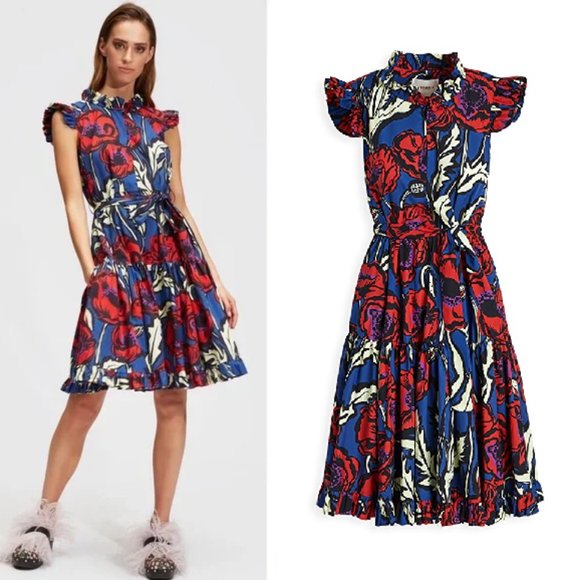 LA DoubleJ Dresses & Skirts - La DoubleJ Short and Sassy Dress in Big Bloom Medium